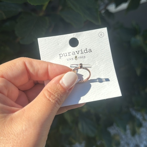 NWT PuraVida Luna Quartz Ring in size 6 - Picture 3 of 3